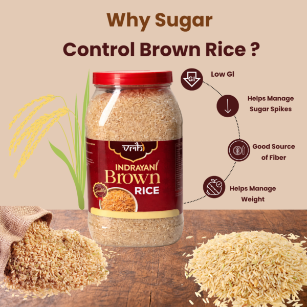 Vrihi Indrayani Premium Whole Brown Rice