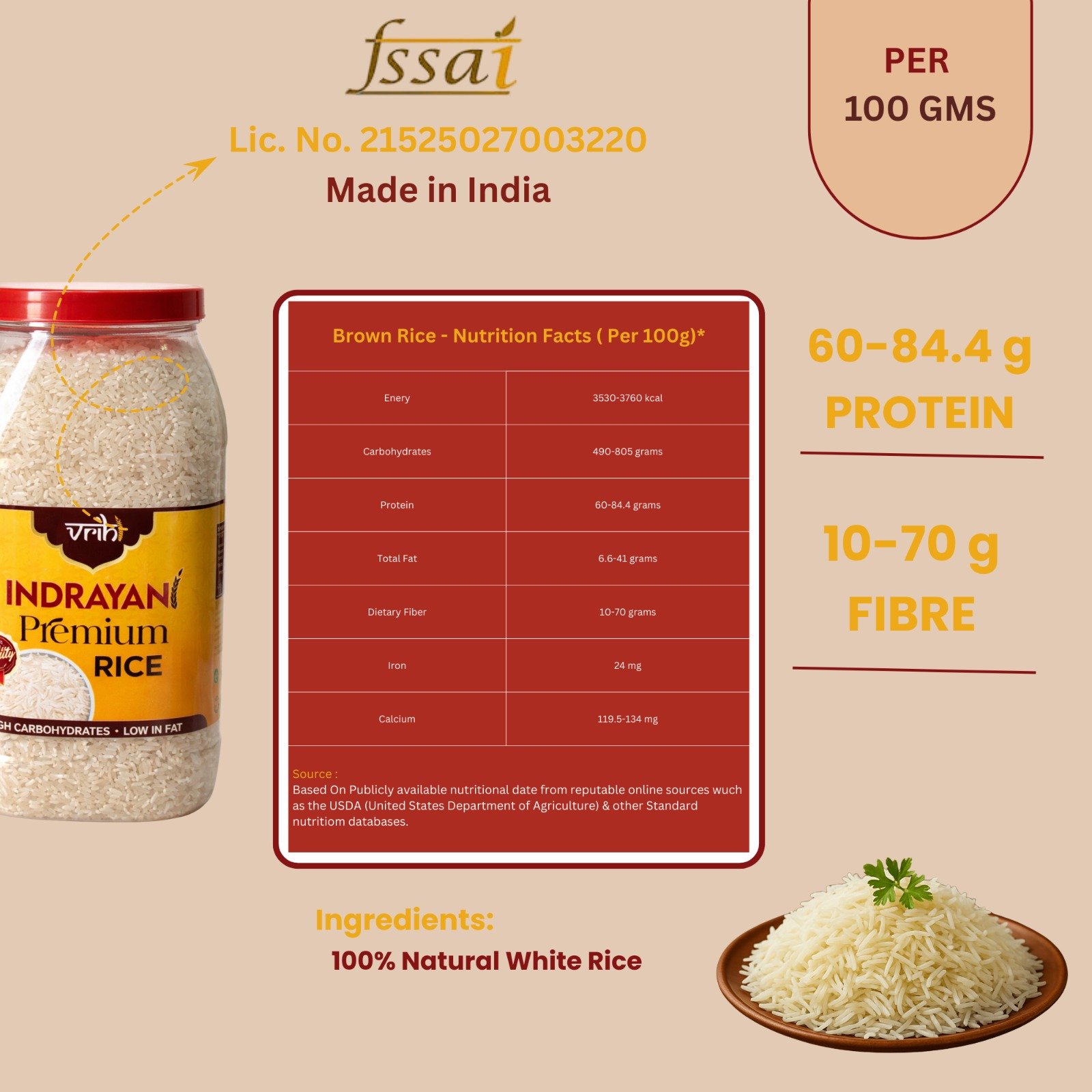 Vrihi Original Mulshi Indrayani White Rice - Image 8