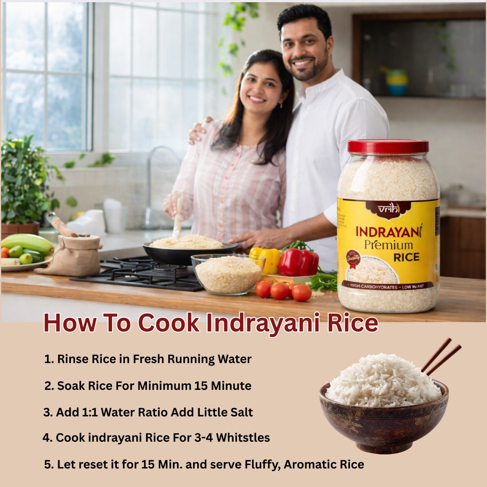 Vrihi Original Mulshi Indrayani White Rice - Image 5